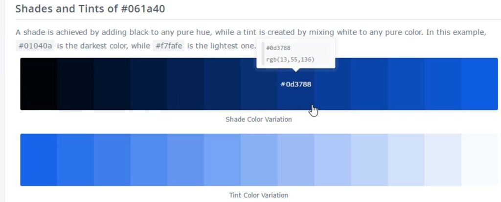 degrade con colorhexa